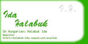 ida halabuk business card